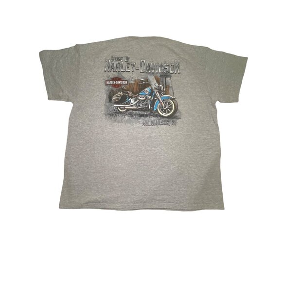 Harley-Davidson Milwaukee WI Gray Graphic T-Shirt XL - Picture 7 of 9